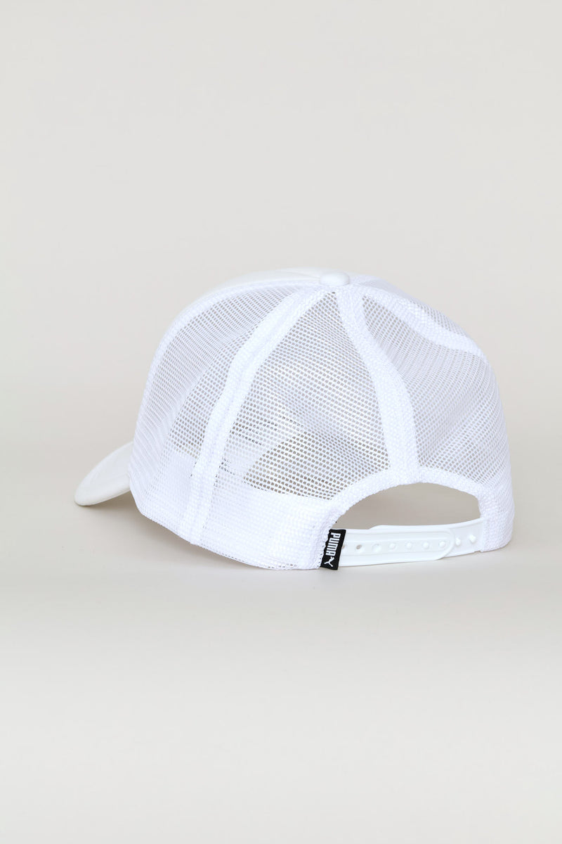 Cat Logo Trucker Cap - White