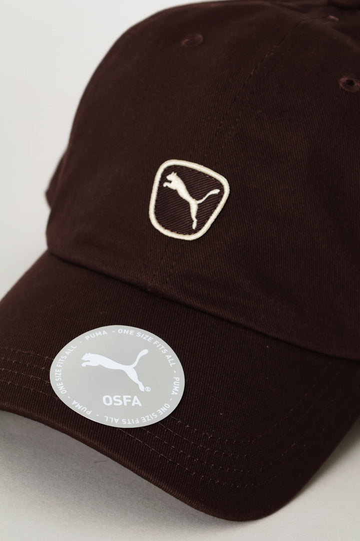 Cat Patch Baseball Cap - Chocolate