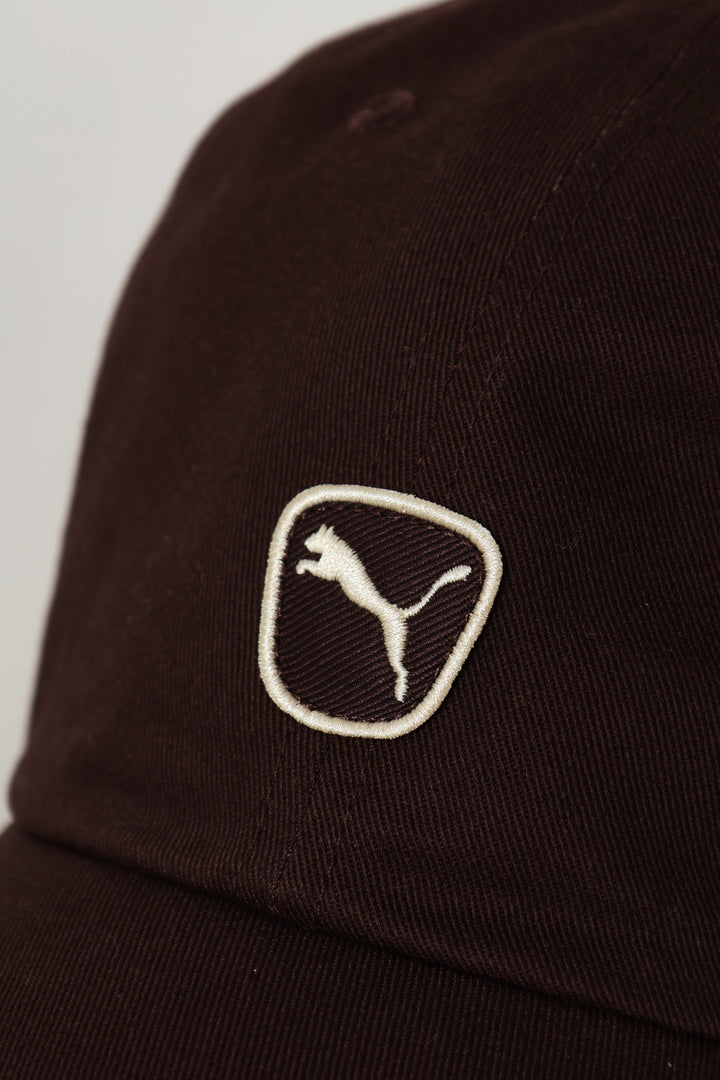 Cat Patch Baseball Cap - Chocolate