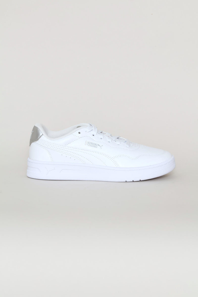 Court Lally Metallic Glam Sneaker - White