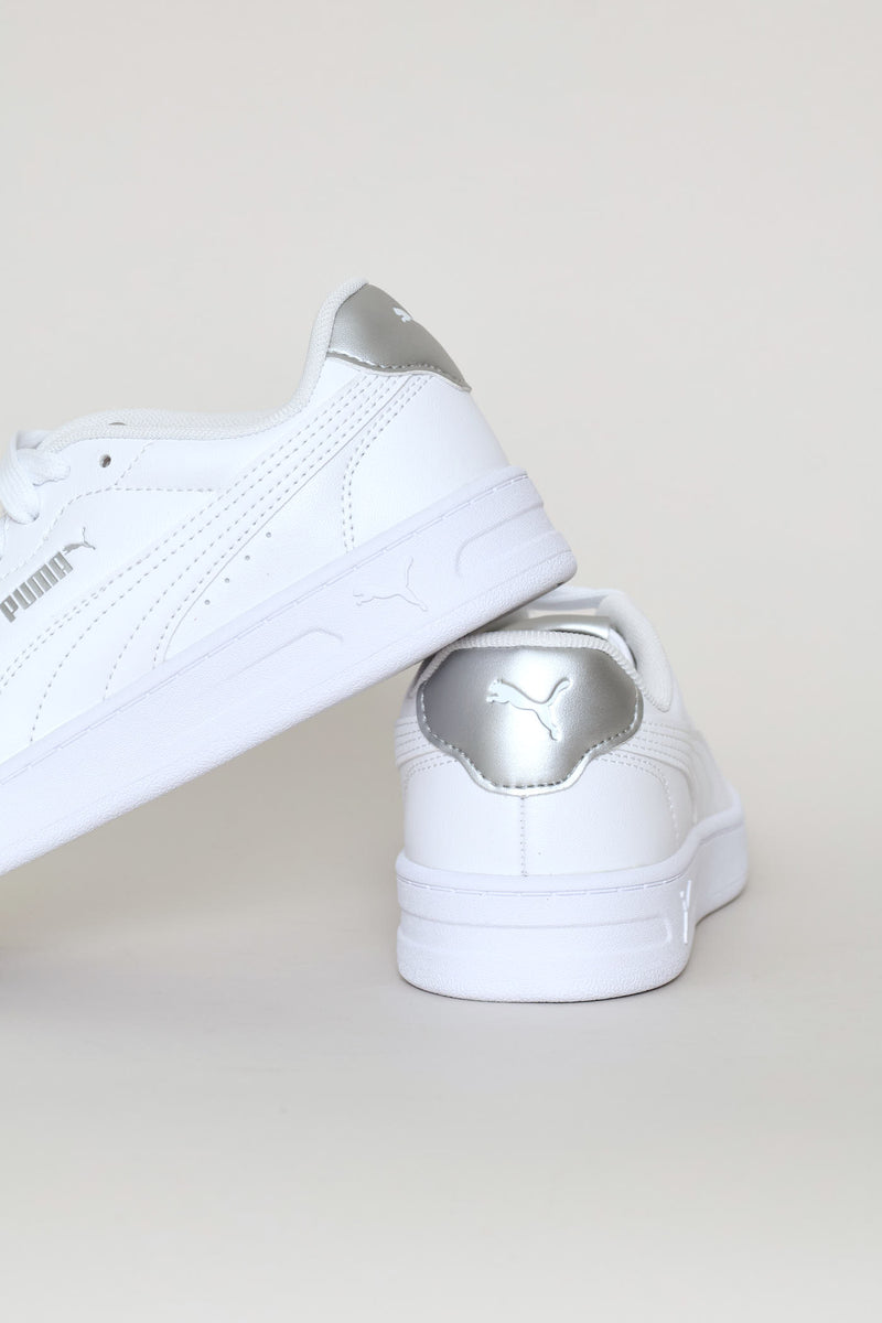 Court Lally Metallic Glam Sneaker - White