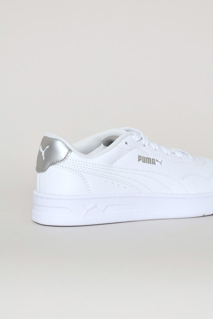Court Lally Metallic Glam Sneaker - White