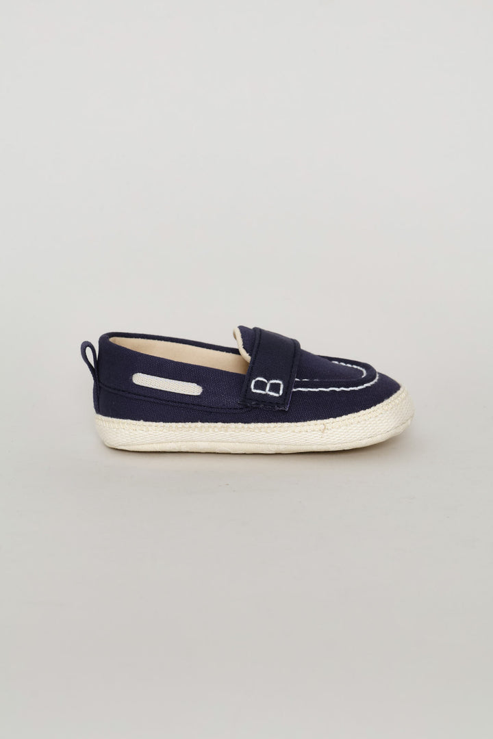 Baby Boys Espadrille Soft Slip On - Navy
