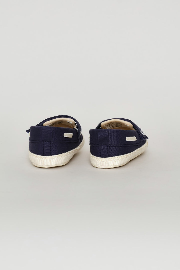 Baby Boys Espadrille Soft Slip On - Navy