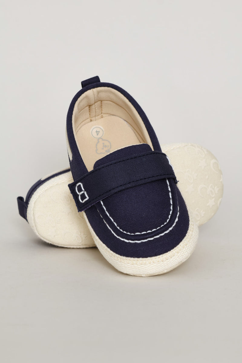 Baby Boys Espadrille Soft Slip On - Navy