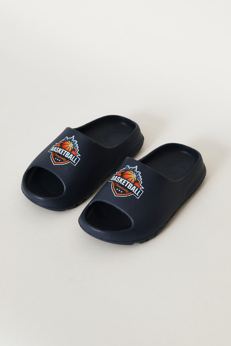 Boys Basketball Eva Slide - Navy