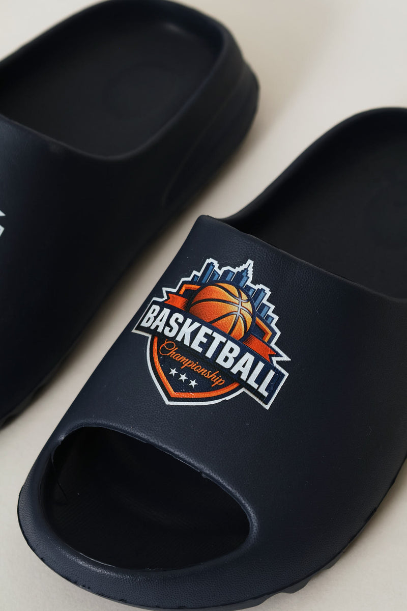 Boys Basketball Eva Slide - Navy
