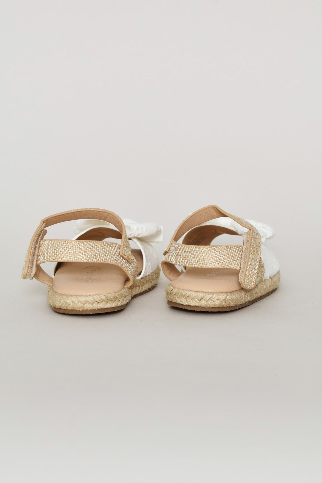 Baby Girls Anglaise Espadrille Sandal - White