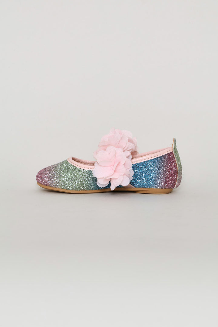 Pre-Girls Rainbow Butterfly Pump - Multi
