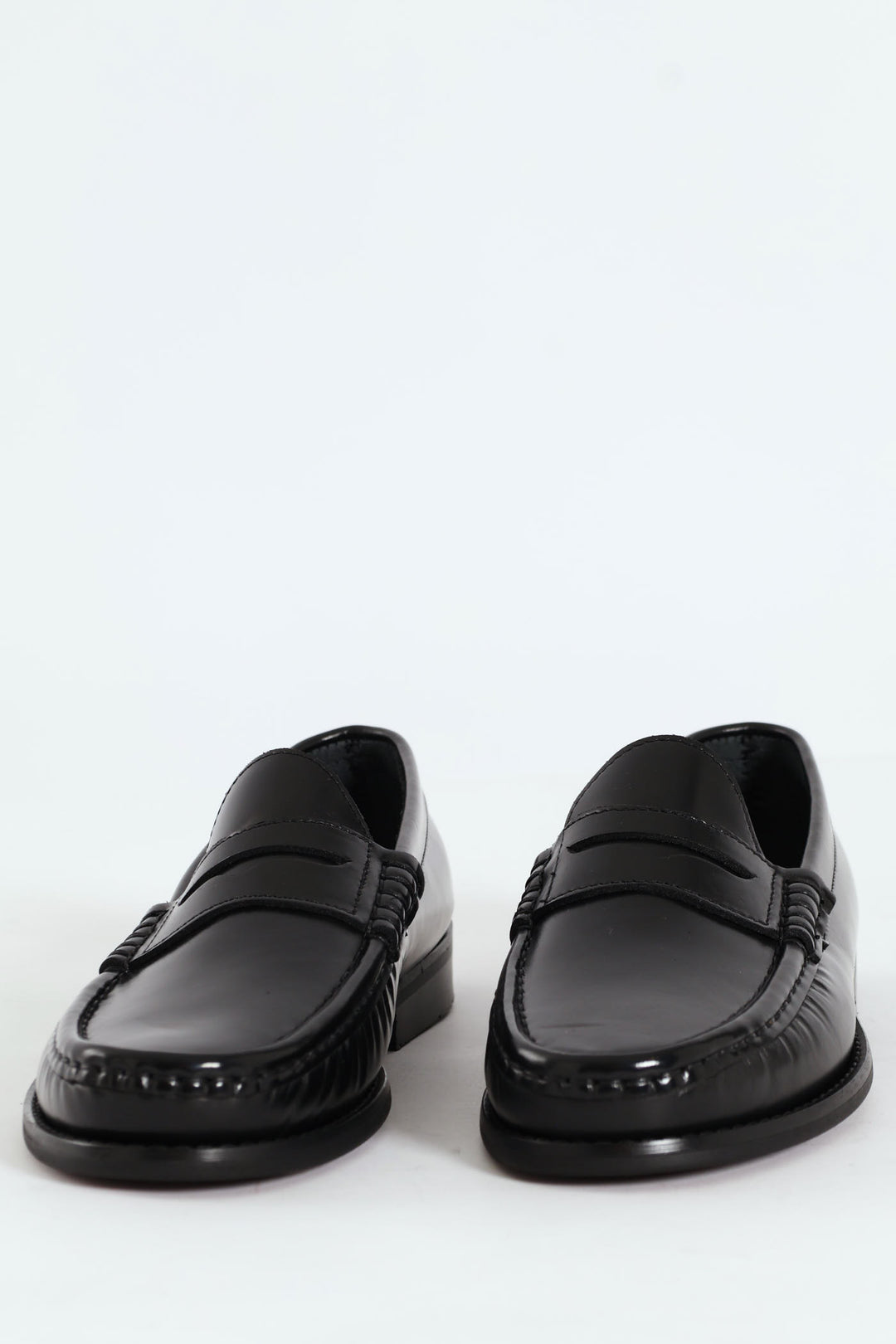Hi Shine Penny Moccasin - Black