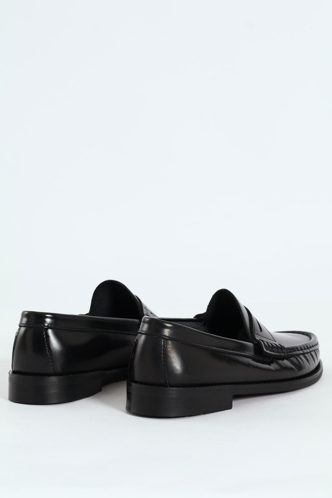 Hi Shine Penny Moccasin - Black