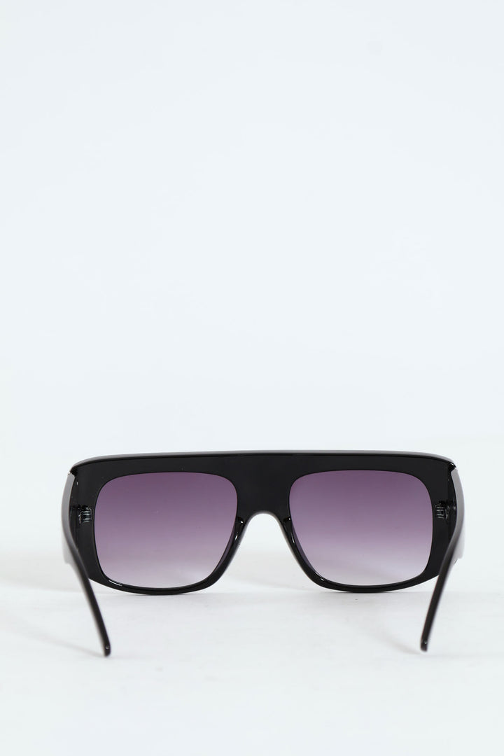 Chunky Aviator Sunglasses - Black