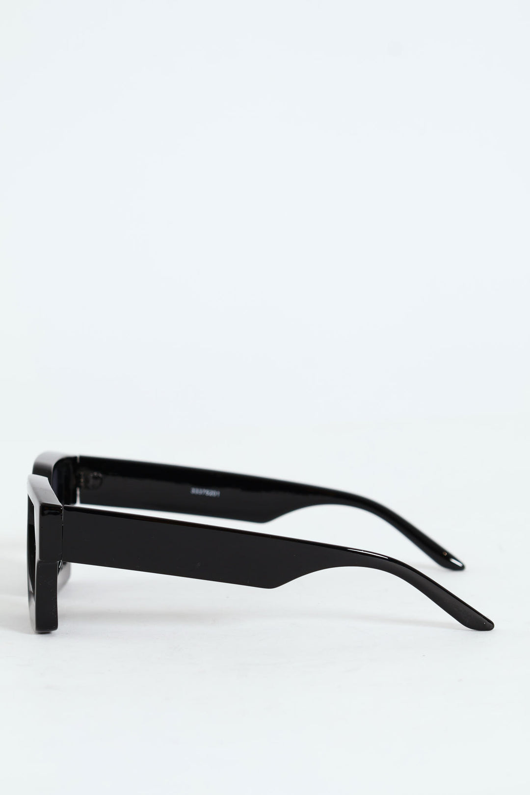 Chunky Angular Wayfarer Sunglasses - Black