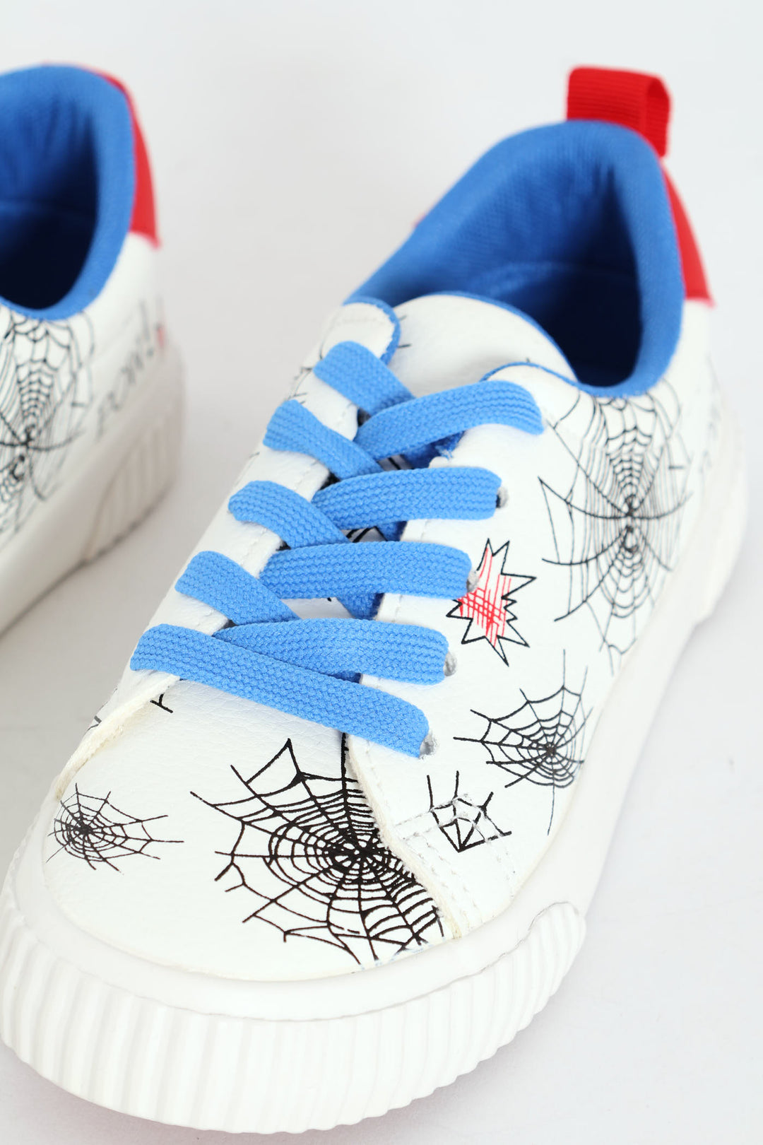 Boys Printed Web Sneaker - White