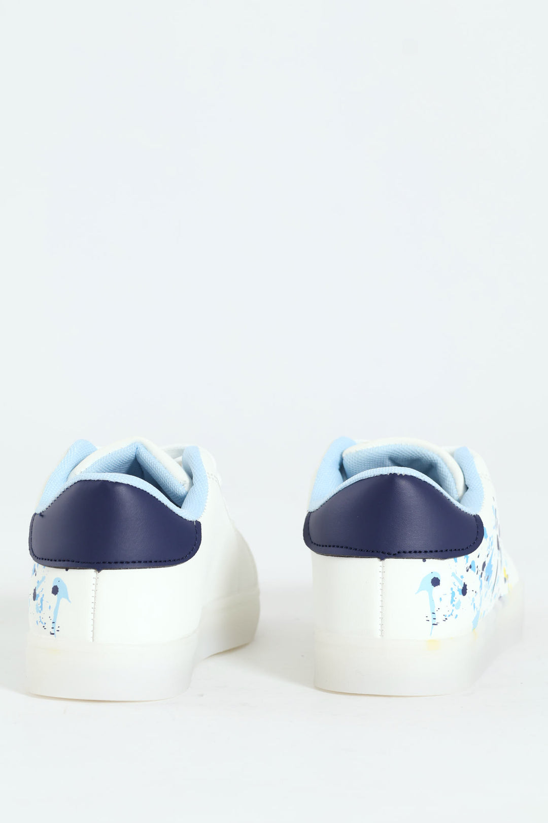 Boys Splatter Light-Up Sneaker - White