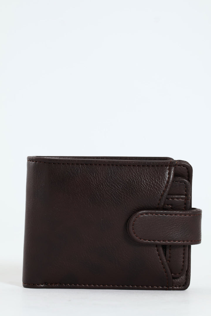 Bill Fold With Removable Cardholder Wallet - Brown