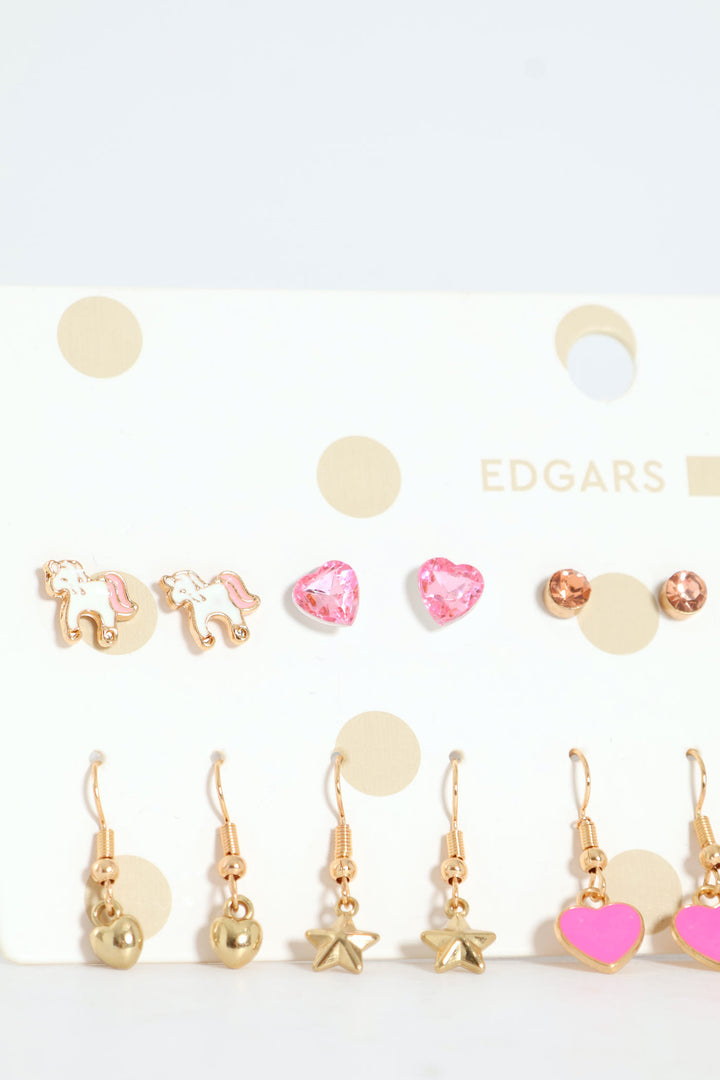 Pre-Girls 10 Pack Fish Hook Earings