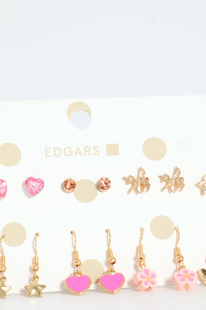 Pre-Girls 10 Pack Fish Hook Earings