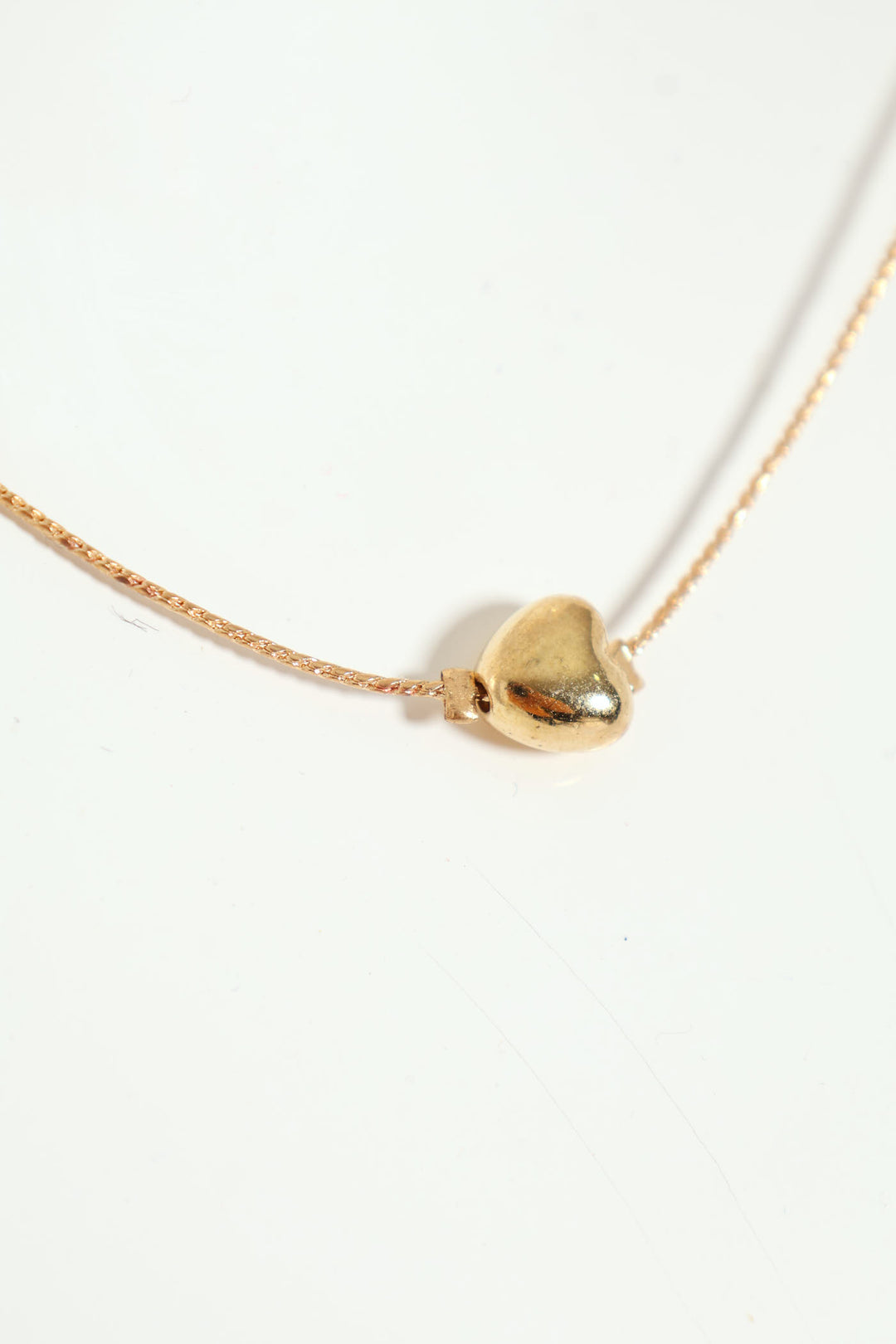 2 Pack Heart Necklace With Stud Earrings - Gold