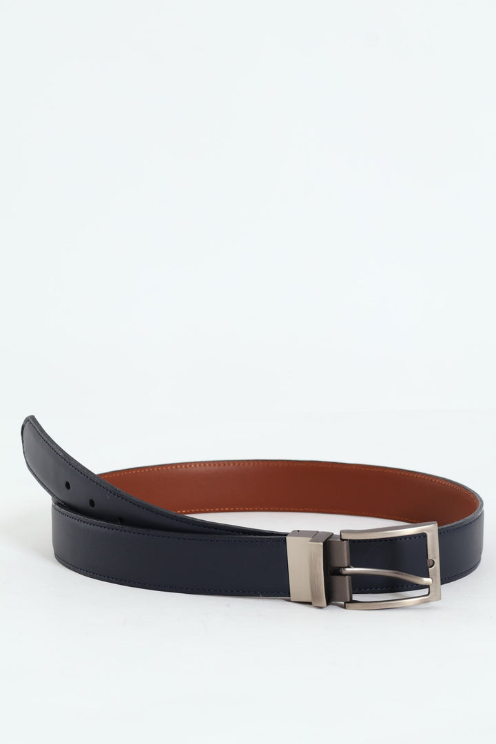 Reversible Belt - Navy/Brown