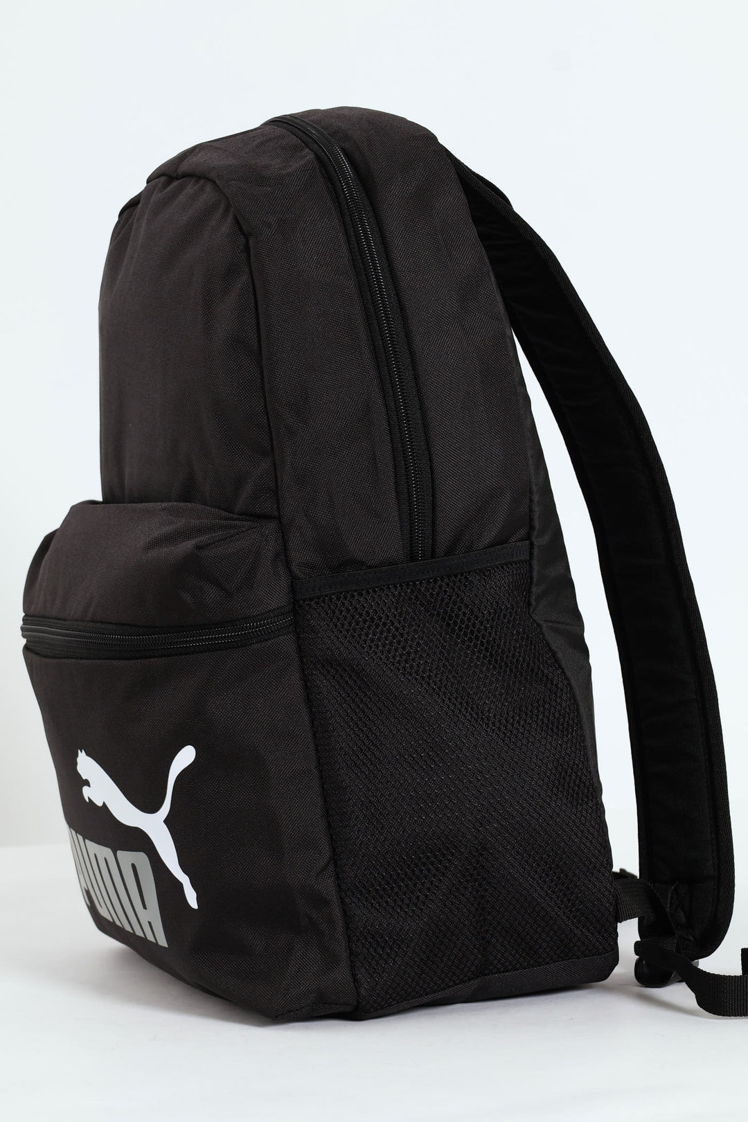 Grey Print Backpack - Black