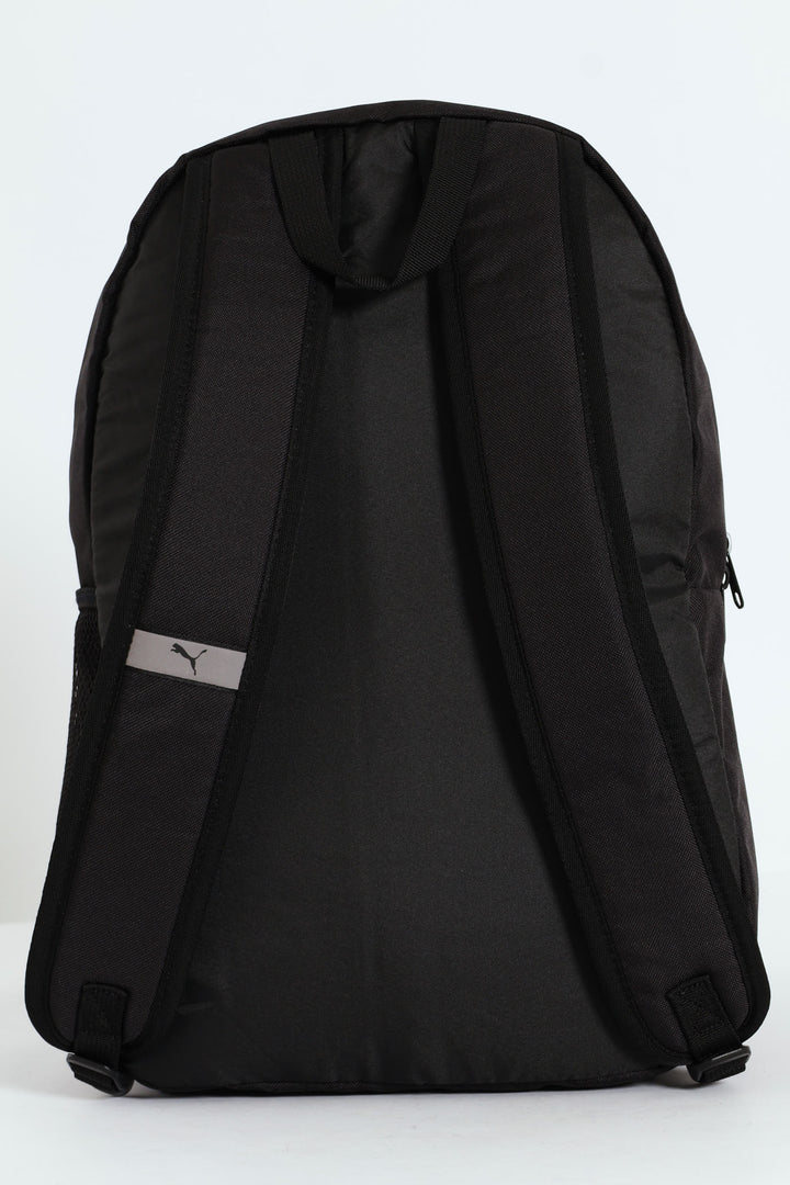 Grey Print Backpack - Black