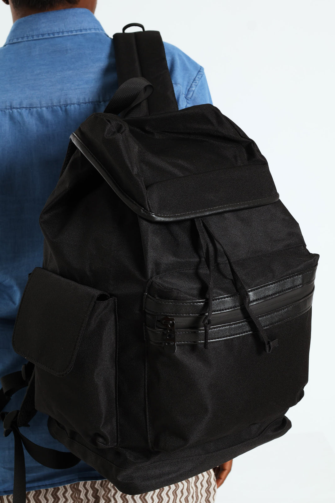 Fashion Utility Backpack - Black