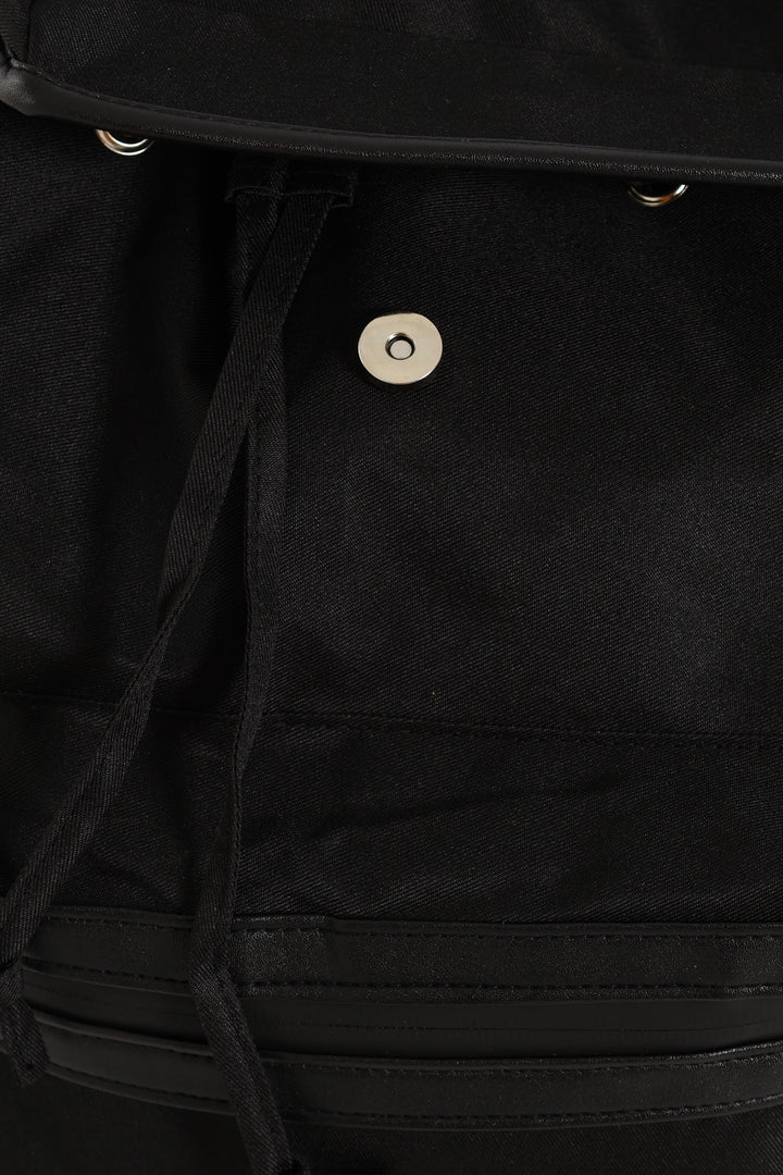 Fashion Utility Backpack - Black