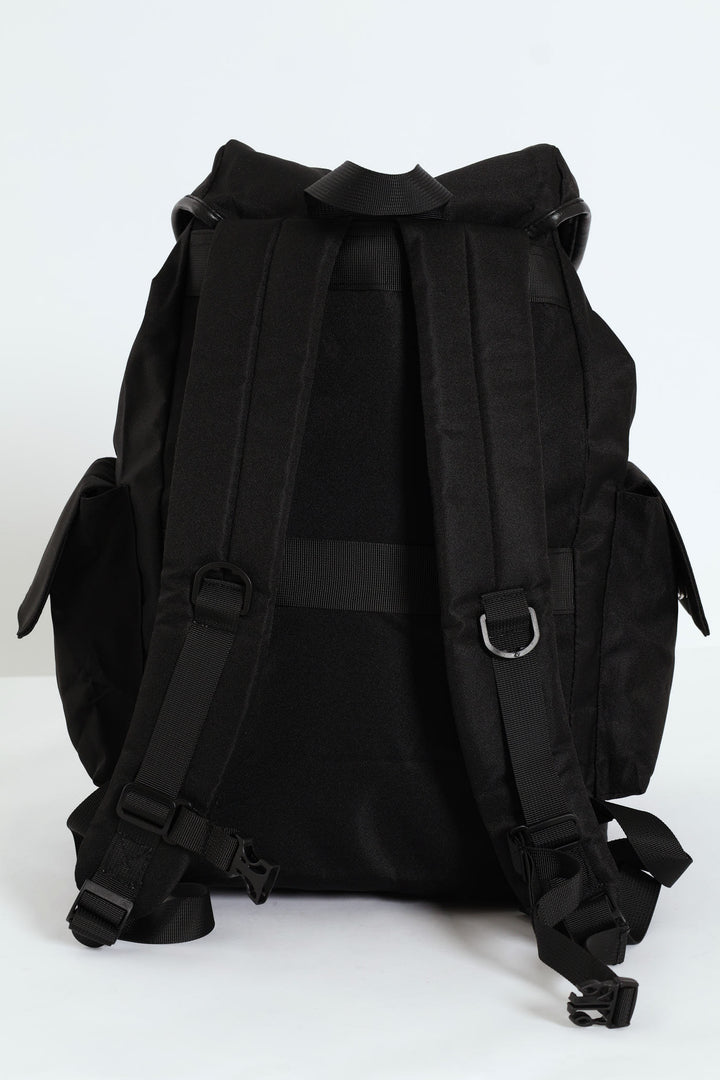 Fashion Utility Backpack - Black