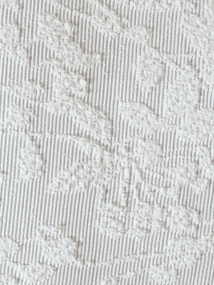 Clipped Botanical Tufted Duvet Cover - Grey