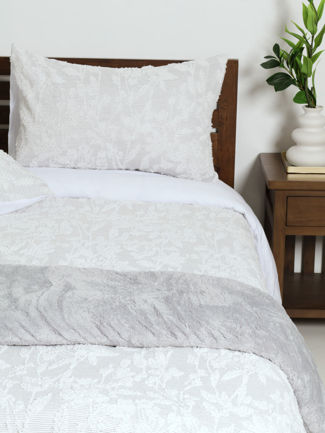 Faux Mink Blanket - Grey