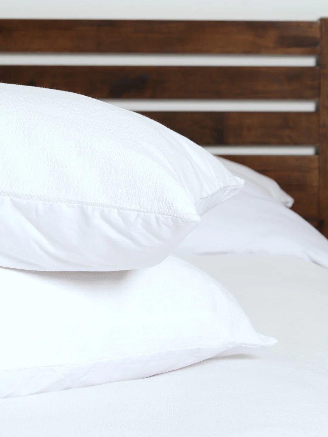 Cotton Fine Waffle Duvet Cover - White