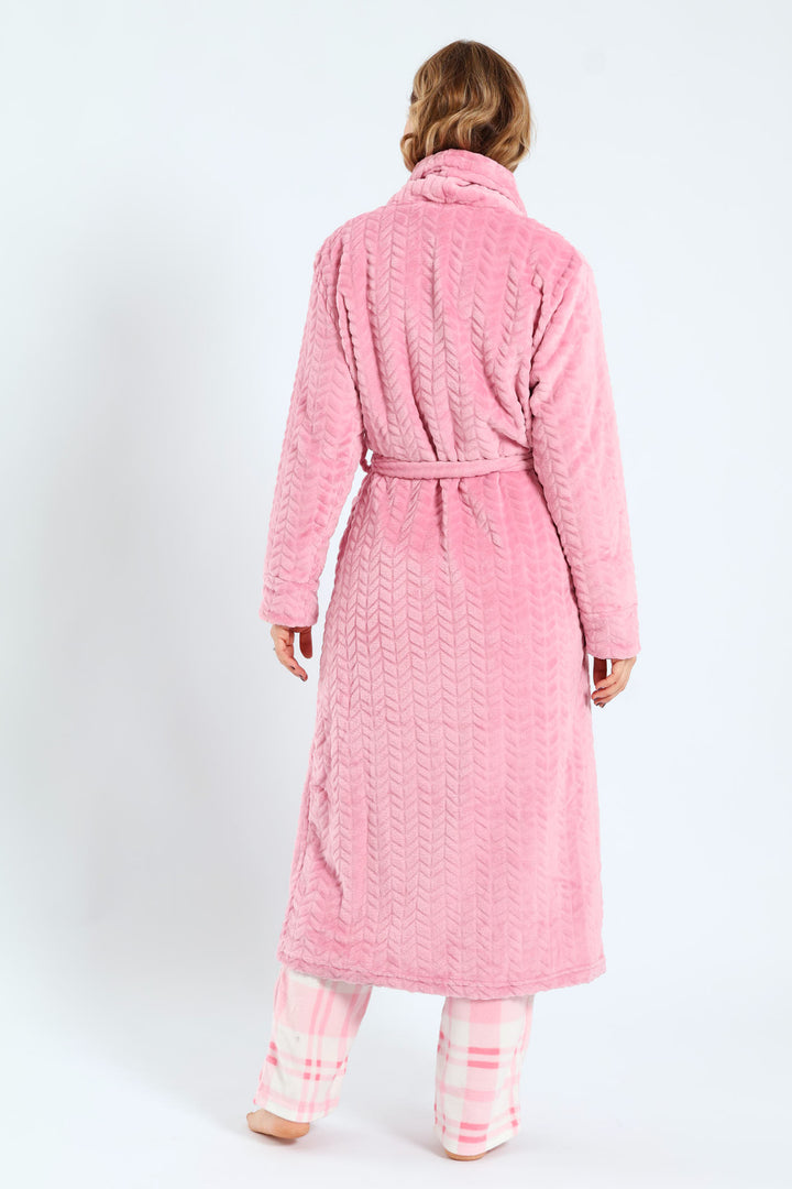 Embossed Gown - Pink