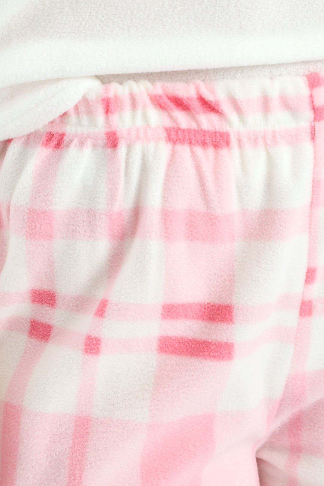 Polar Fleece Coffee Queen Sleep Set - White
