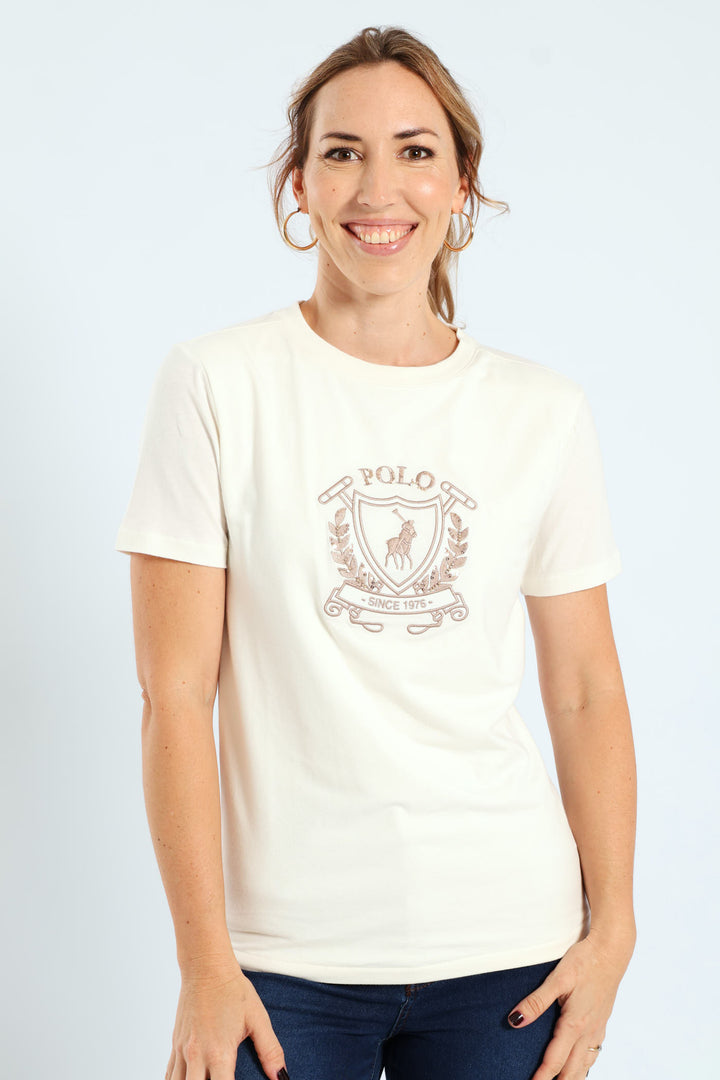 Casey Crest T-Shirt - Off White