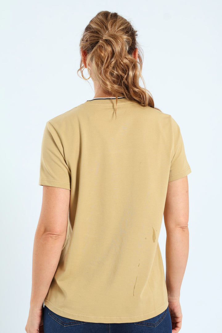 Thandiwe Logo T-Shirt - Stone