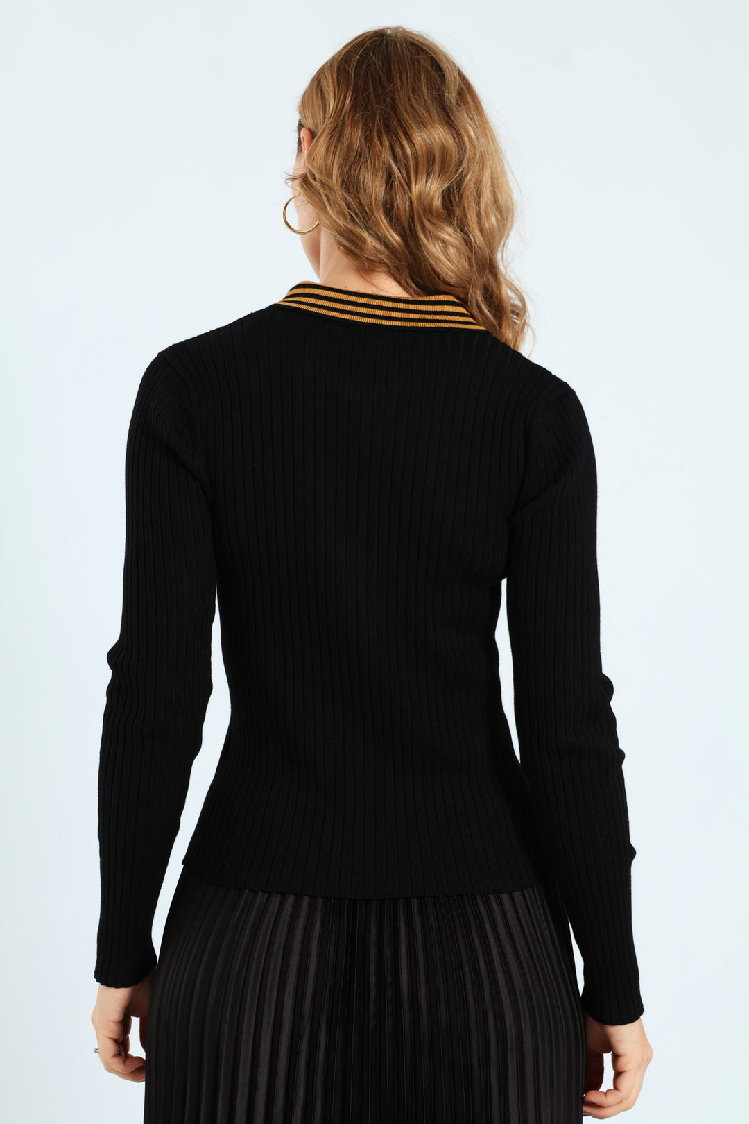 Zip Through Golfer - Black