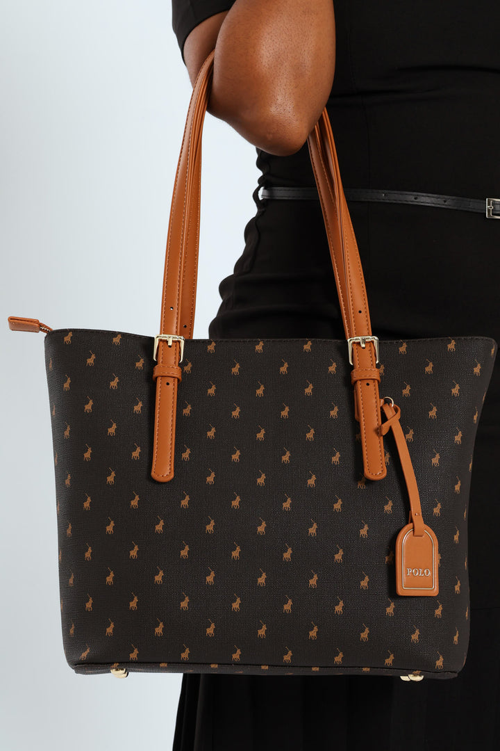 Iconic Medium Tote - Brown
