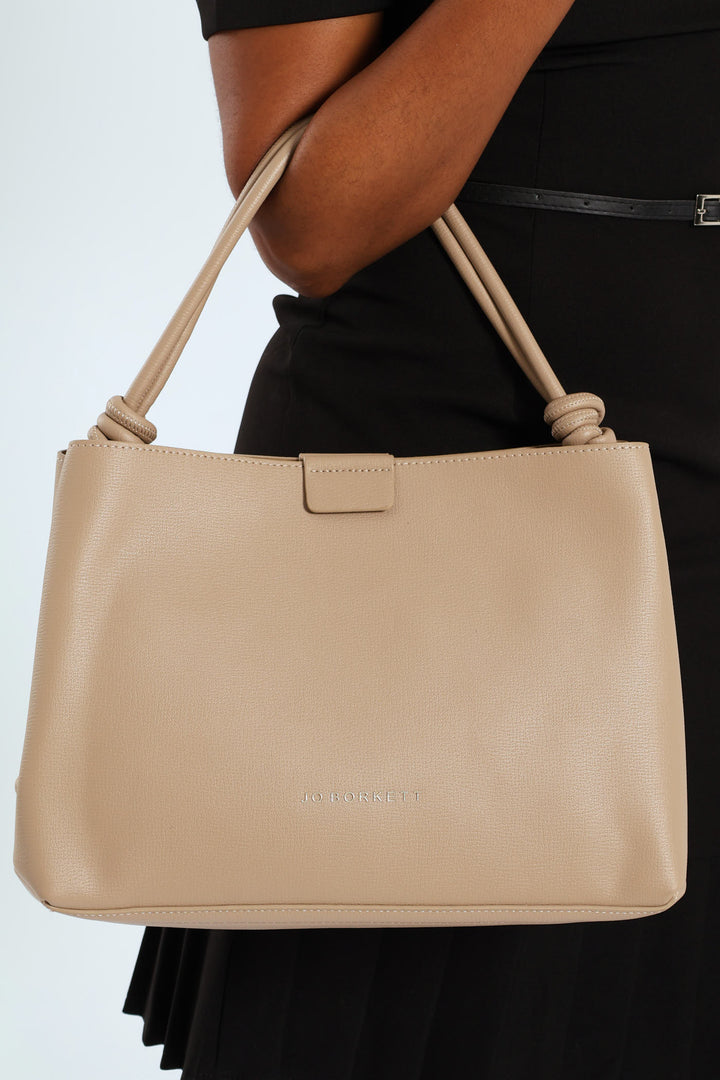 Camille Shopper Tote Bag - Taupe