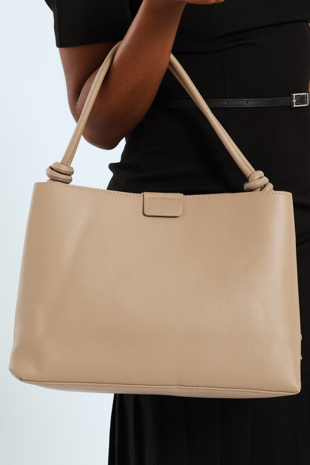 Camille Shopper Tote Bag - Taupe