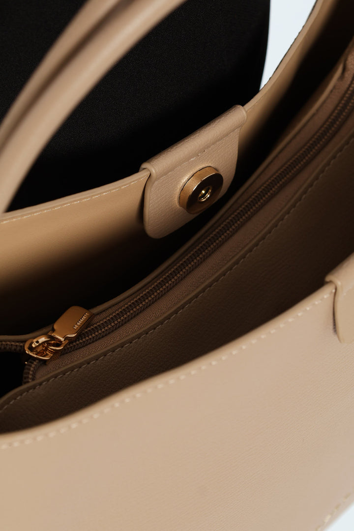 Camille Shopper Tote Bag - Taupe