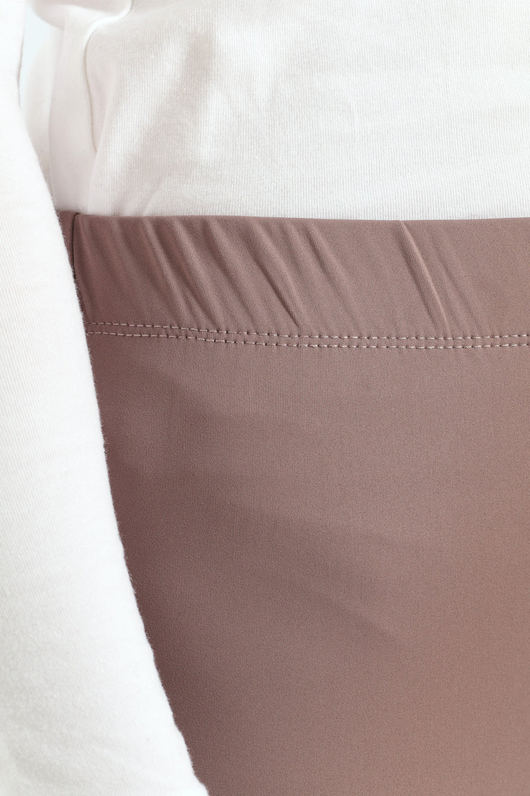 Legging With Wide Waistband - Mauve