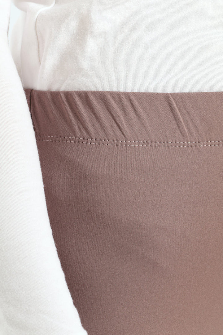 Legging With Wide Waistband - Mauve