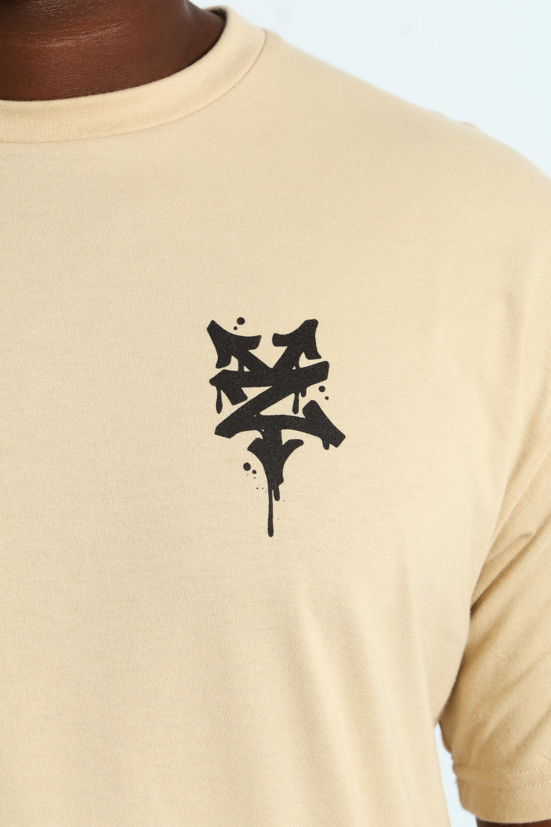 Script Back Print Tee - Stone