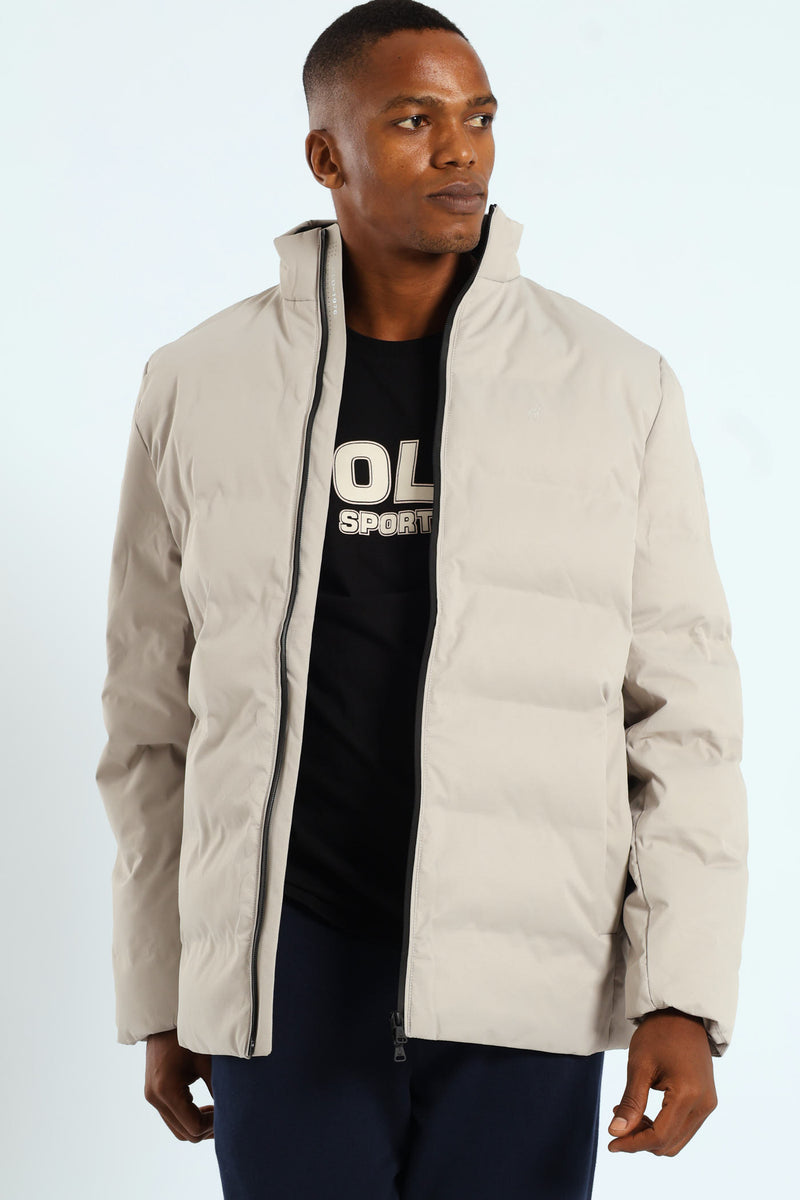 Mali Quilted Puffer - Light Grey