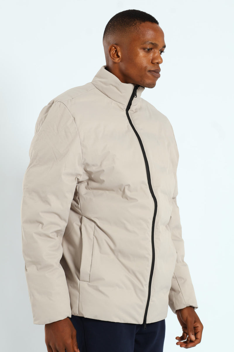 Mali Quilted Puffer - Light Grey