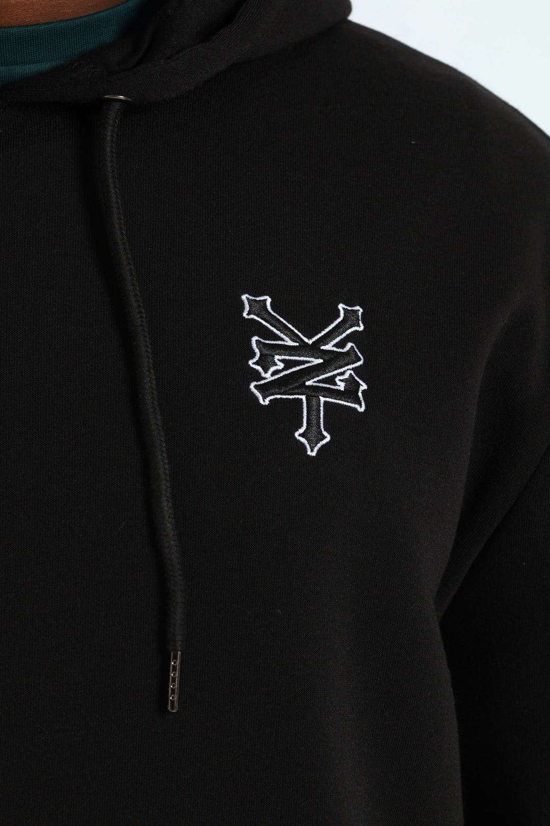 Chest Logo Hoody - Black