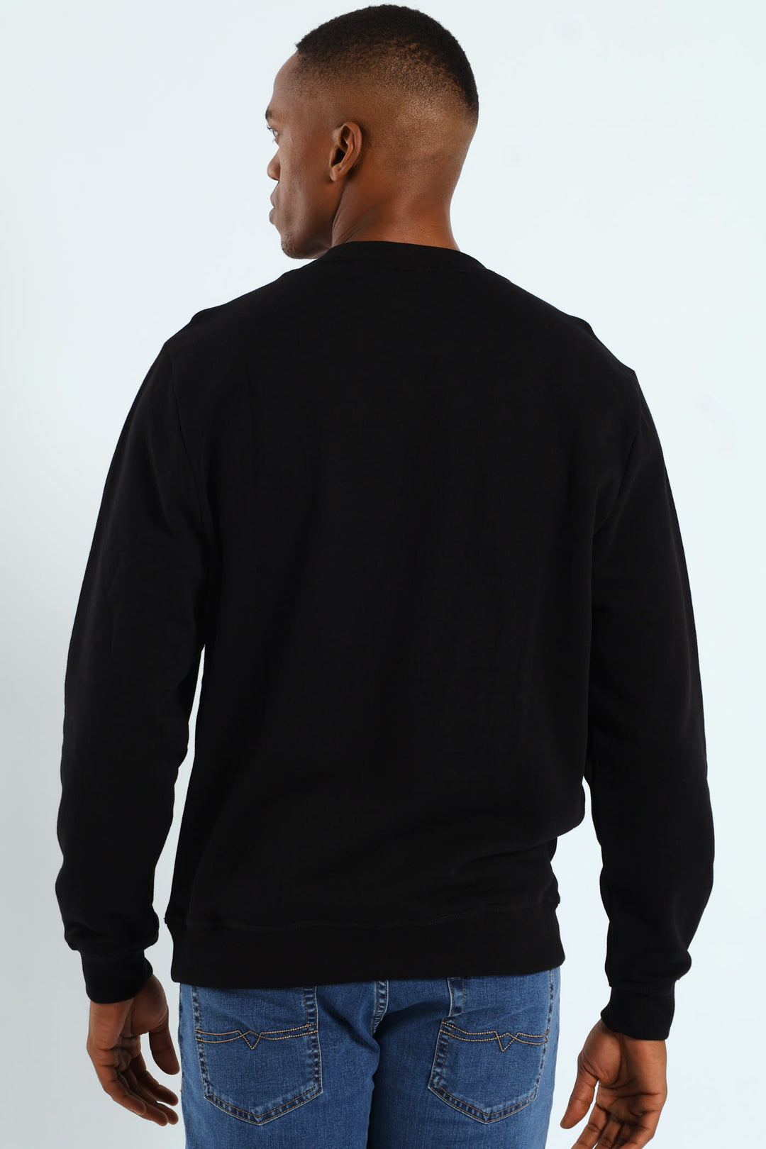 Aakil Sweat Top - Black