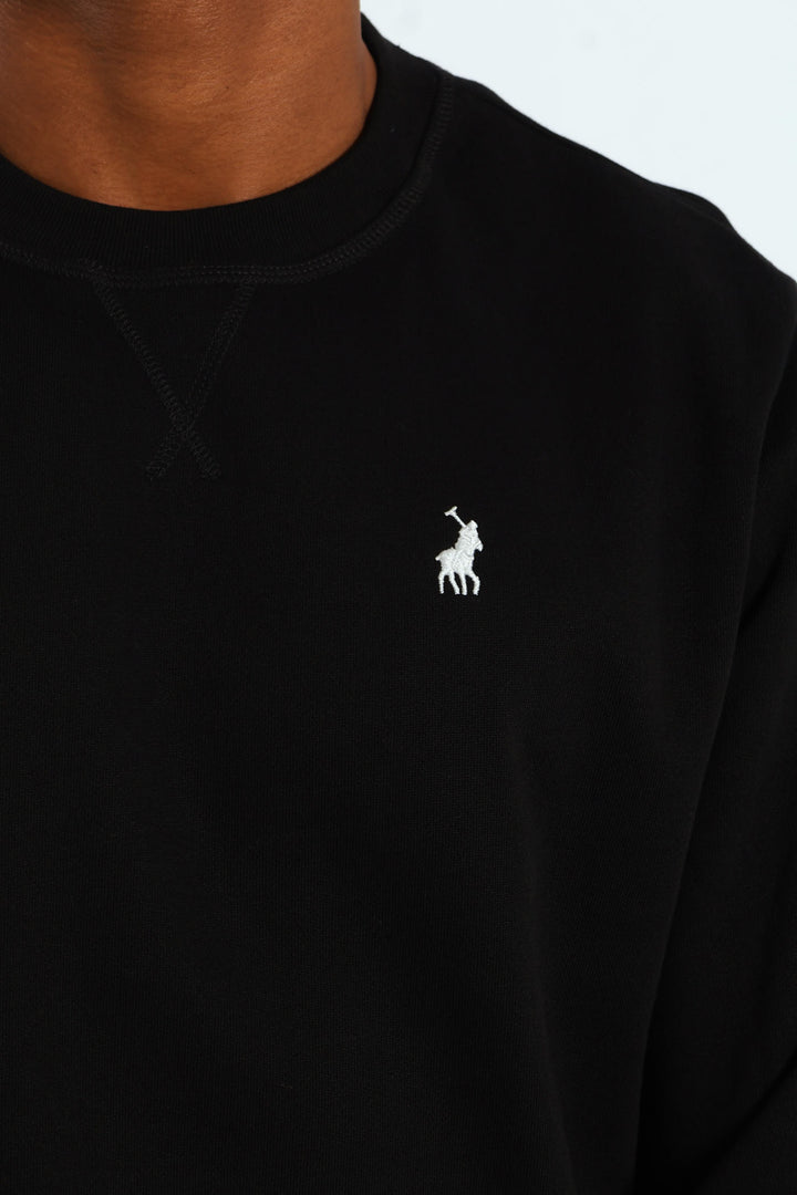 Aakil Sweat Top - Black