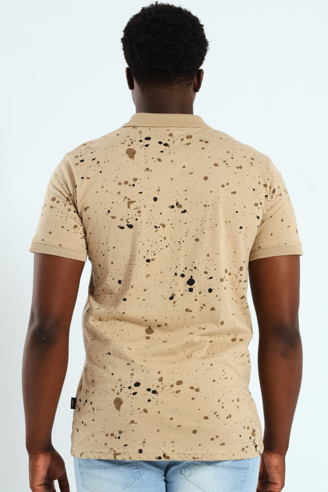 Paint Splatter Golfer - Stone